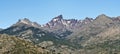 Panorama of Paglia Orba Peak and Golo Valley Royalty Free Stock Photo